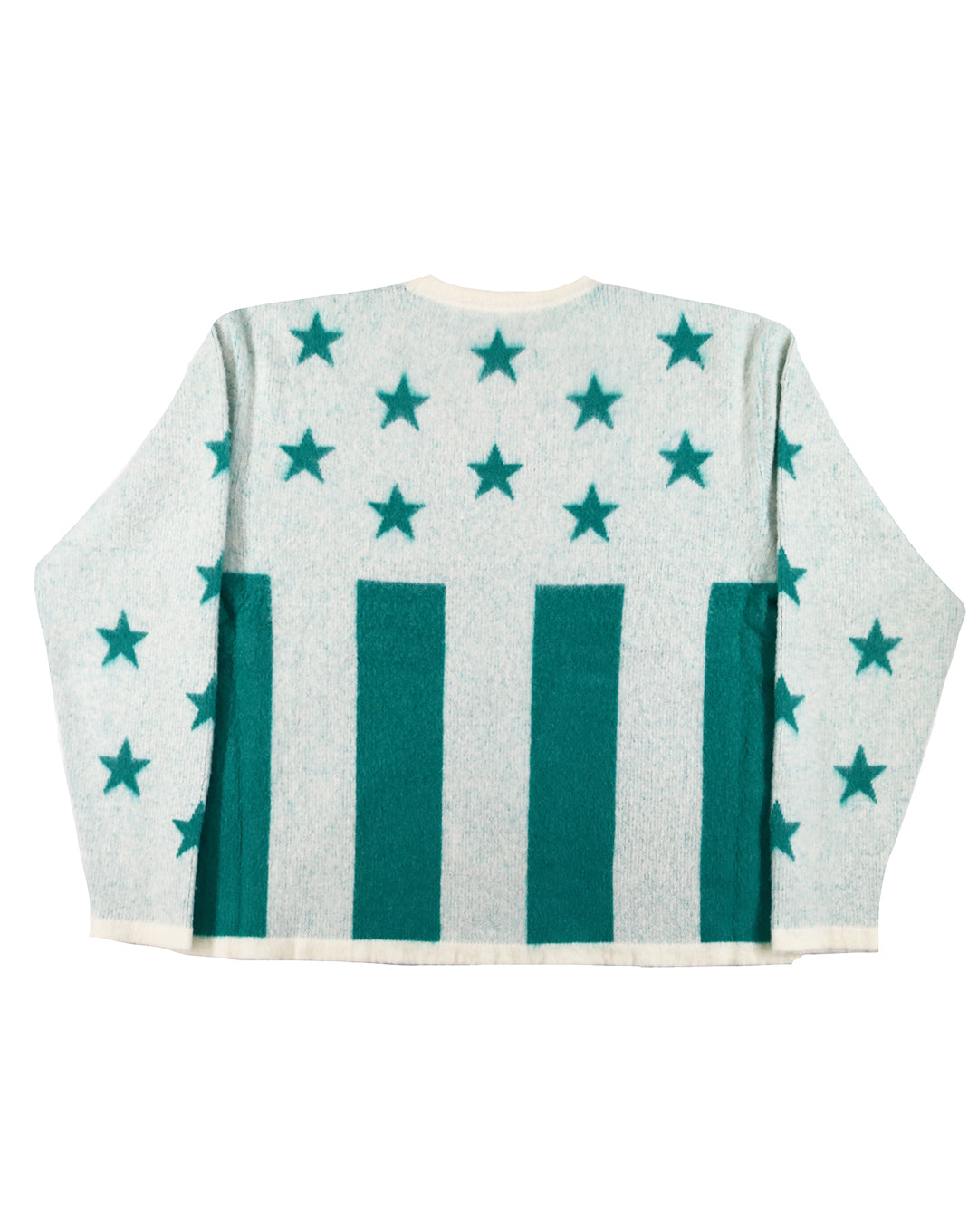 LIBERAL ARTS US SHAGGY MOHAIR (WHITE/EMERALD)