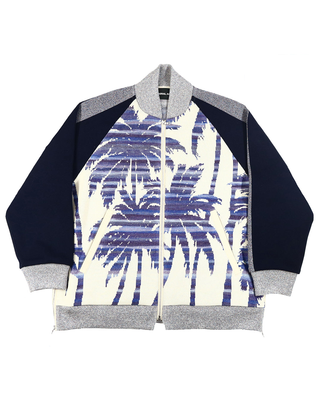LIBERAL ARTS PALM SKA BLOUSON (NAVY/BEIGE)