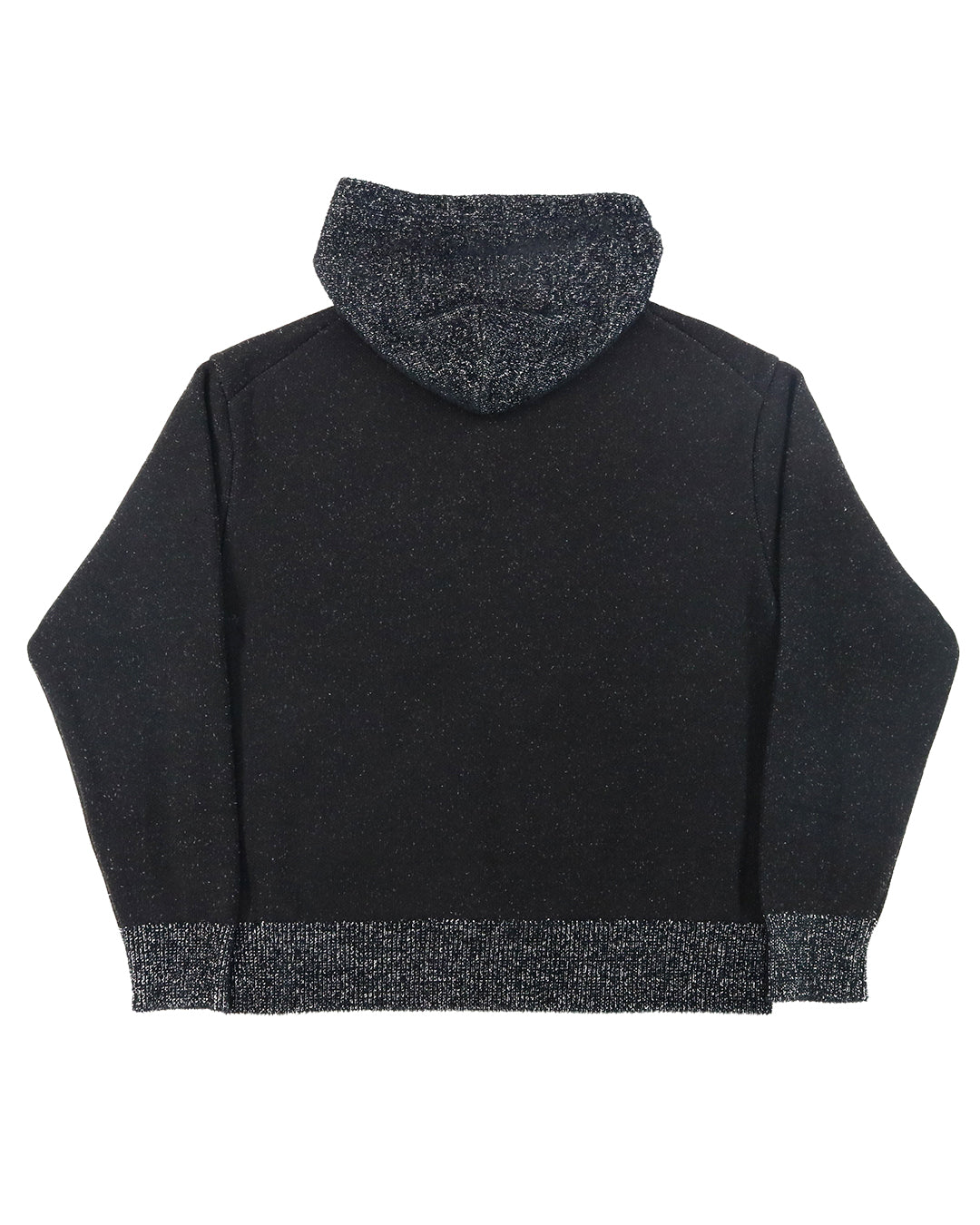LIBERAL ARTS STAR GRITTER HOODY (BLACK/WHITE)