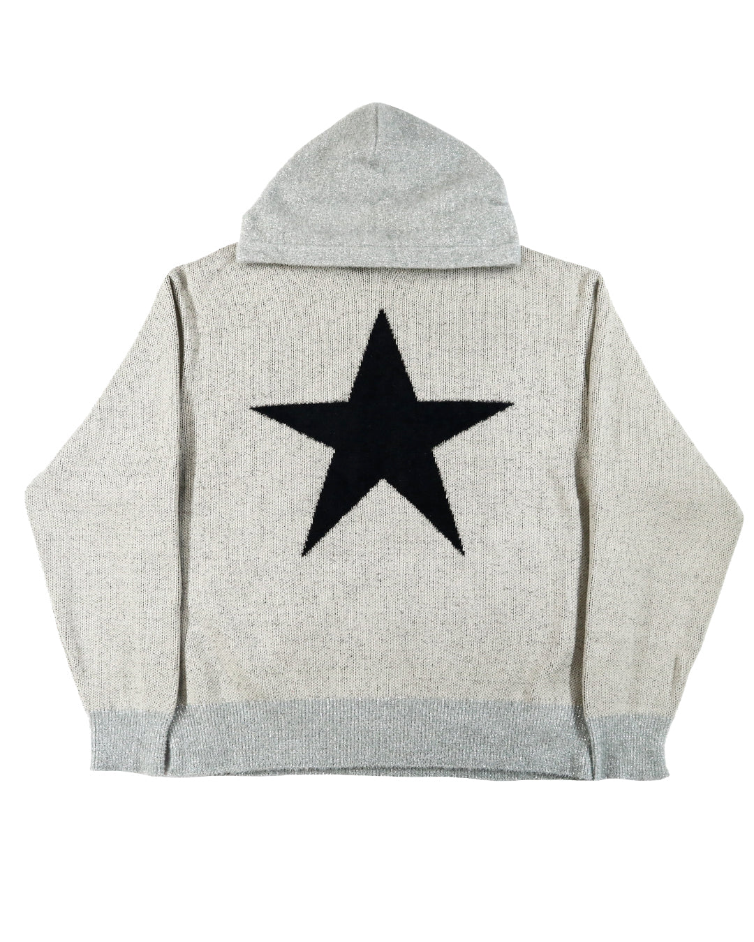 LIBERAL ARTS STAR GRITTER HOODY (GRAY/BLACK)