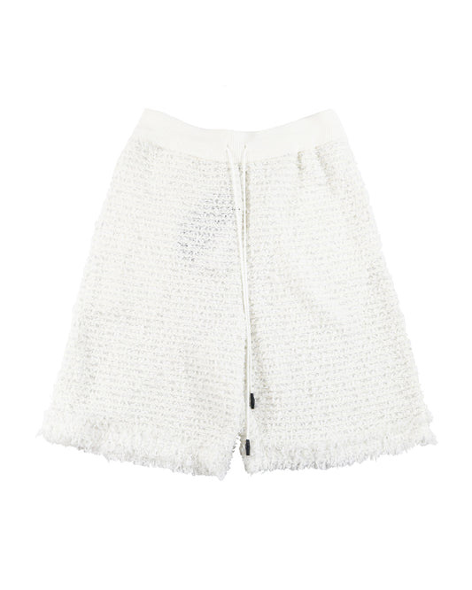 LIBERAL ARTS TWEED SHORTS (WHITE)