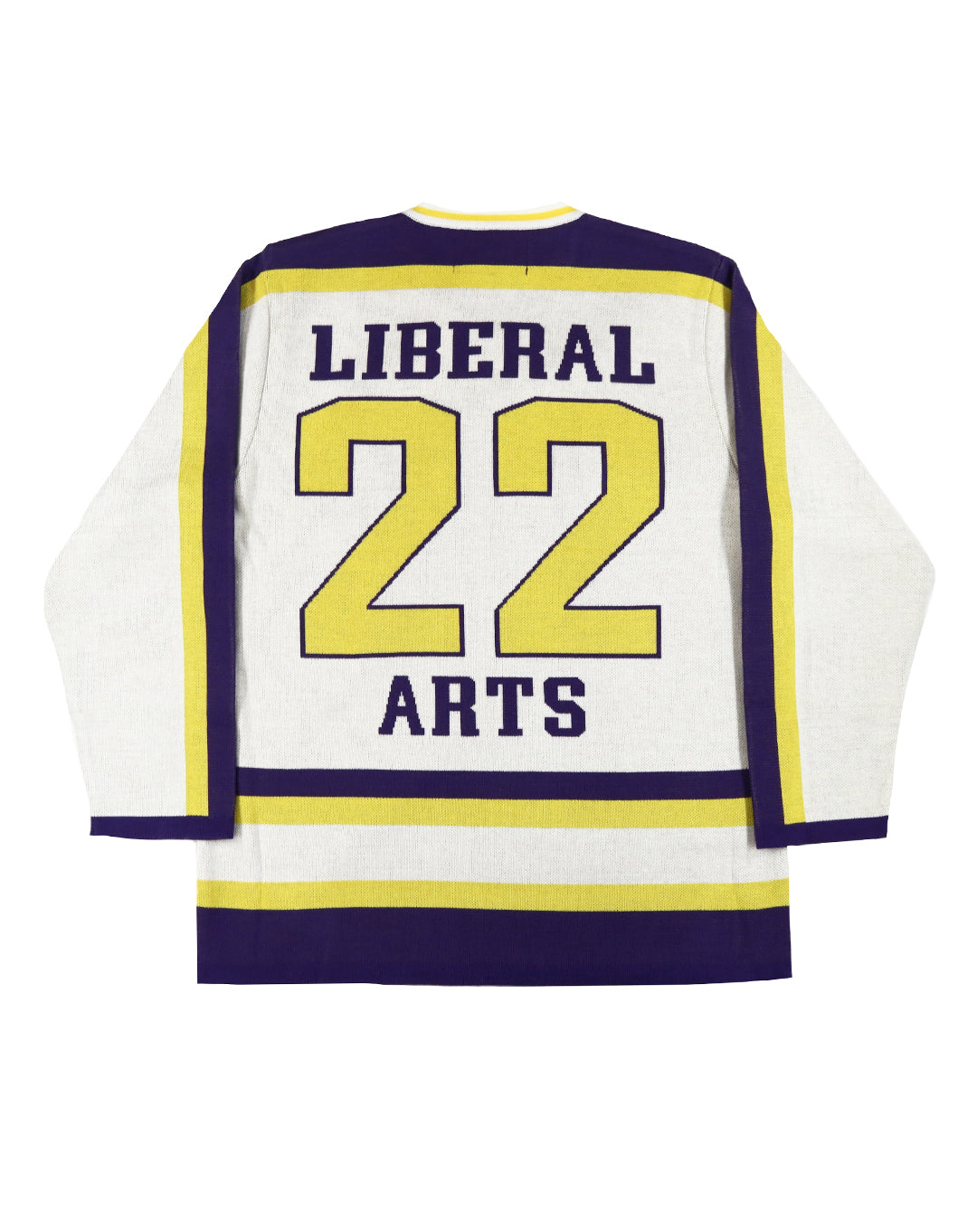LIBERAL ARTS LA GAME SHIRT (WHITE/PURPLE)