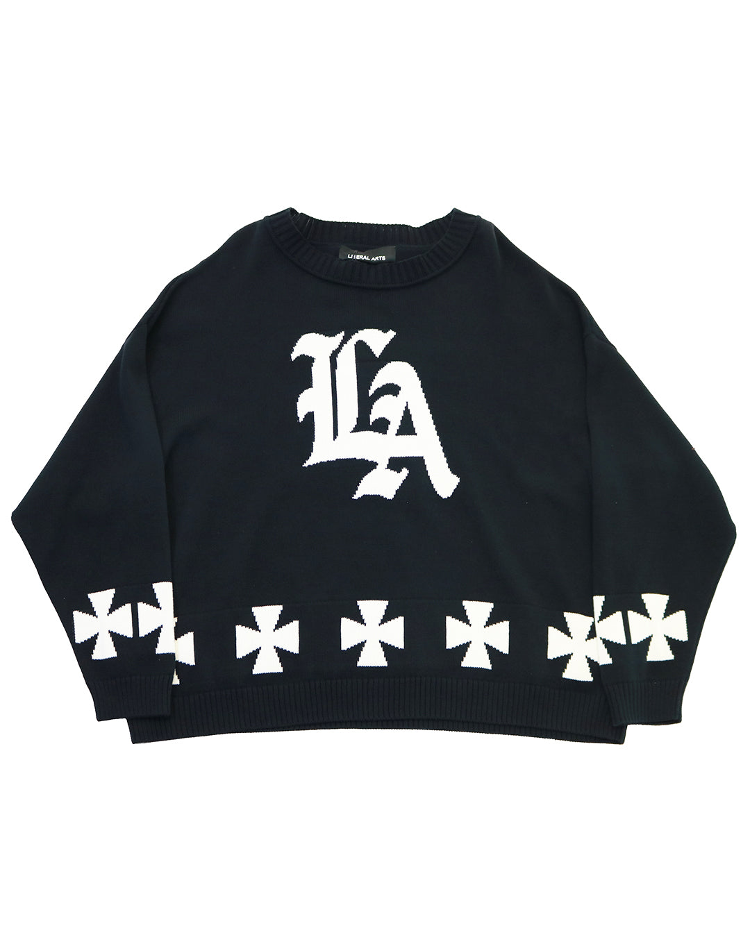 LIBERAL ARTS LA CROSS KNIT (BLACK)