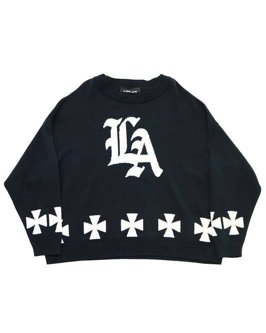 LIBERAL ARTS LA CROSS KNIT (BLACK)